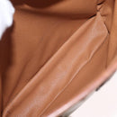 CELINE Macadam Canvas Tote Bag PVC Beige Gold Auth 169402-10