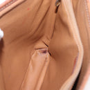 CELINE Macadam Canvas Tote Bag PVC Beige Gold Auth 169402-20