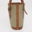 CELINE Macadam Canvas Tote Bag PVC Beige Gold Auth 169402-3