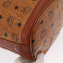 MCM Vicetos Logogram Purse Shoulder Bag PVC Leather Brown Gold Auth 169403-12