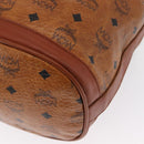 MCM Vicetos Logogram Purse Shoulder Bag PVC Leather Brown Gold Auth 169403-13