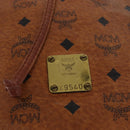 MCM Vicetos Logogram Purse Shoulder Bag PVC Leather Brown Gold Auth 169403-14