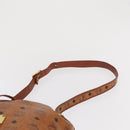 MCM Vicetos Logogram Purse Shoulder Bag PVC Leather Brown Gold Auth 169403-8