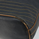 CELINE Purse Shoulder Bag Leather Black Gold Auth 169404-15