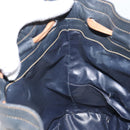 CELINE Purse Shoulder Bag Leather Black Gold Auth 169404-20