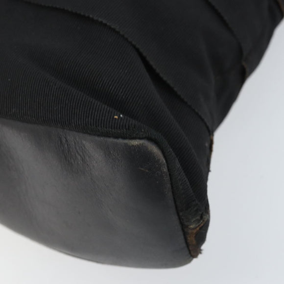 Salvatore Ferragamo Tote Bag Canvas Black Gold Auth 169405