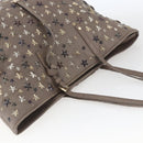 Jimmy Choo Studs Tote Bag Leather Beige Auth 169409-6