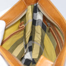 BURBERRY Shoulder Bag Canvas Beige Silver Auth 169410-19