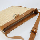 BURBERRY Shoulder Bag Canvas Beige Silver Auth 169410-6