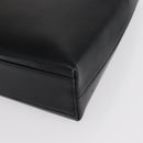 Salvatore Ferragamo Gancini Shoulder Bag Leather Black Gold Auth 169413-14