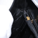 Salvatore Ferragamo Gancini Shoulder Bag Leather Black Gold Auth 169413-21
