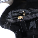 Salvatore Ferragamo Gancini Shoulder Bag Leather Black Gold Auth 169413-22