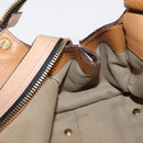 Chloe Hand Bag Leather Brown Gold Auth 169414-18