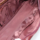 CARTIER Must Line Clutch Bag Leather Bordeaux Gold Auth 169415-15