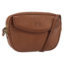 Burberrys Shoulder Bag Leather Brown Gold Auth 169417-1
