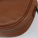 Burberrys Shoulder Bag Leather Brown Gold Auth 169417-10