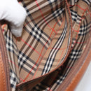 Burberrys Shoulder Bag Leather Brown Gold Auth 169417-20