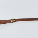 Burberrys Shoulder Bag Leather Brown Gold Auth 169417-8