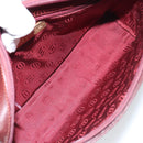 CARTIER Must Line Clutch Bag Leather Bordeaux Gold Auth 169422-10