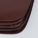 CARTIER Must Line Shoulder Bag Leather Bordeaux Gold Auth 169423-9