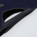 CELINE C Sulky Hand Bag Canvas Navy Auth 169427-7