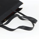 FENDI Tote Bag Canvas Black Gold Auth 169428-7