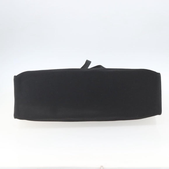 FENDI Tote Bag Canvas Black Gold Auth 169428