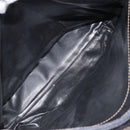 FENDI Zucca Canvas Shoulder Bag PVC Black Brown Auth 169429-18