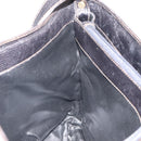 FENDI Zucca Canvas Shoulder Bag PVC Black Brown Auth 169429-19