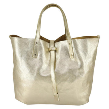 TIFFANY&Co. Reversible Tote Bag Leather Gold Tone Auth 169430 - 0