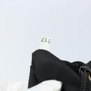 PRADA Schoudertas Nylon Zwart Zilver Auth 169431-12