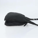 PRADA Schoudertas Nylon Zwart Zilver Auth 169431-3