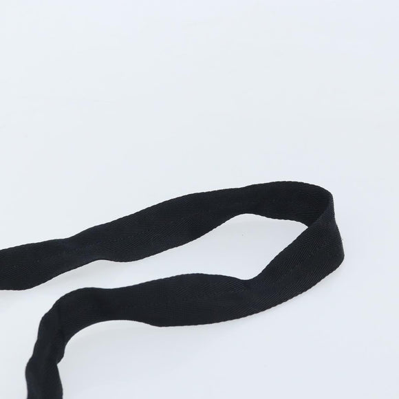 PRADA Schoudertas Nylon Zwart Zilver Auth 169431