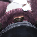 BALLY Chain Shoulder Bag Leather 2way Bordeaux Gold Auth 169434-11