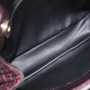 BALLY Chain Shoulder Bag Leather 2way Bordeaux Gold Auth 169434-12