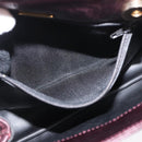 BALLY Chain Shoulder Bag Leather 2way Bordeaux Gold Auth 169434-22