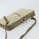 CELINE C Macadam Canvas Shoulder Bag Khaki Silver Auth 169435-6