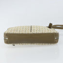 CELINE C Macadam Canvas Shoulder Bag Khaki Silver Auth 169435-5