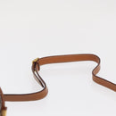 CELINE Macadam Canvas Shoulder Bag PVC Leather Brown Gold Auth 169437-14