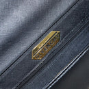 GIVENCHY Hand Bag Leather Black Gold Auth 169438-11