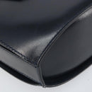BALLY Shoulder Bag Leather Black Gold Auth 169439-14