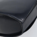 BALLY Shoulder Bag Leather Black Gold Auth 169439-15
