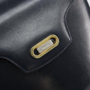 BALLY Shoulder Bag Leather Black Gold Auth 169439-17