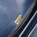 BALLY Shoulder Bag Leather Black Gold Auth 169439-18