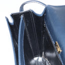 BALLY Shoulder Bag Leather Black Gold Auth 169439-20