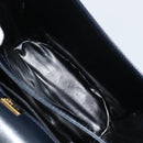 BALLY Shoulder Bag Leather Black Gold Auth 169439-23