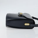 BALLY Shoulder Bag Leather Black Gold Auth 169439-3
