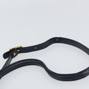 BALLY Shoulder Bag Leather Black Gold Auth 169439-8
