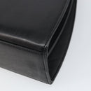 GIVENCHY Hand Bag Leather Black Gold Auth 169440-12