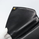 GIVENCHY Hand Bag Leather Black Gold Auth 169440-15